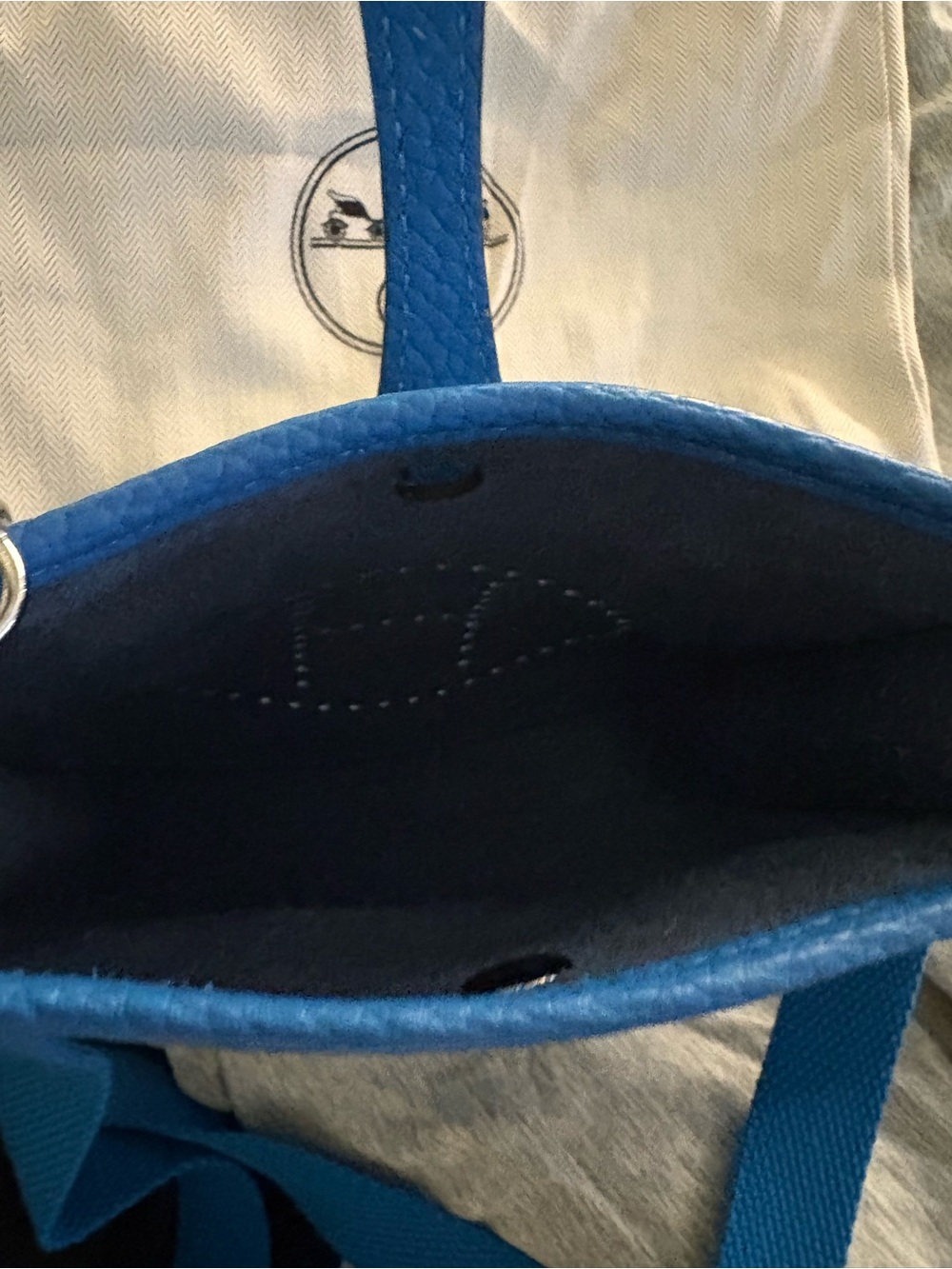 Hermes Evelyne Crossbody Bag in Blue - Picture 4 of 6